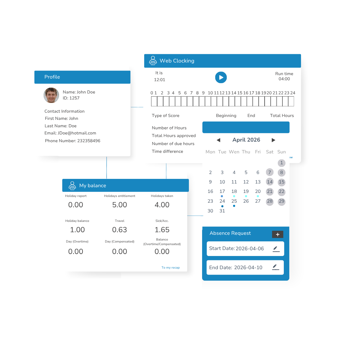 Portail libre-service pour les employés Nova Smart