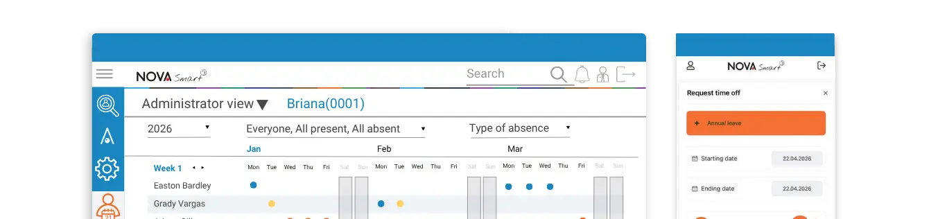 Nova Smart NG absence management