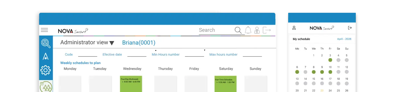 Nova Smart NG employee scheduling