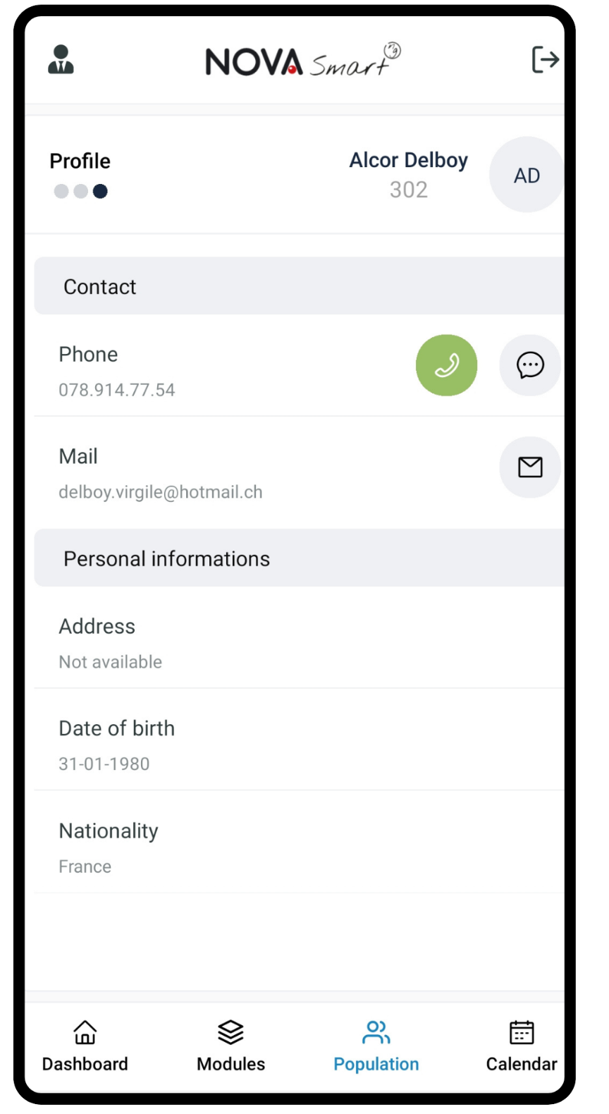 Employee profile