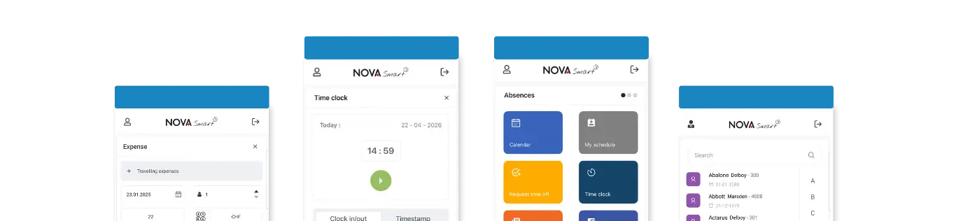 Nova Smart NG mobile app on smartphone