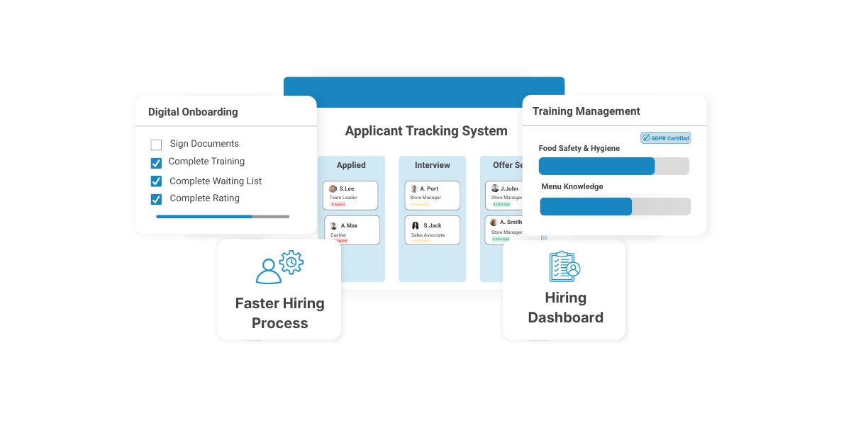 Retail hiring and onboarding