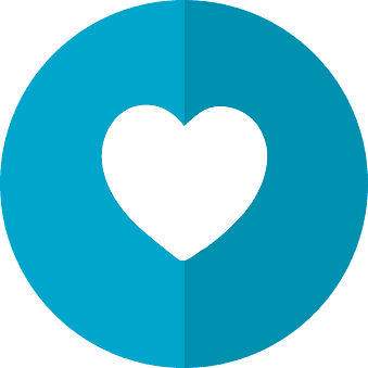 Une image avec un coeur bleu pour représenter les avantages adorés par les clients de notre solution SIRH Nova Smart