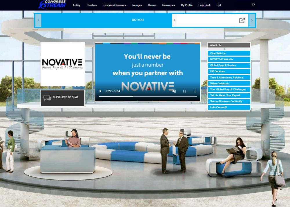 Novative's Booth at the APA Congress Xstream