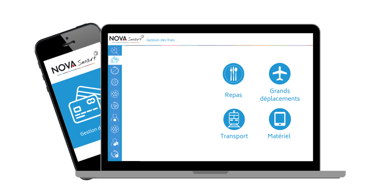 NOVA Smart Module Notes de Frais sur mobile et PC